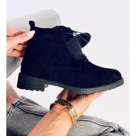 Šněrovací kozačky Anja Black černý 1