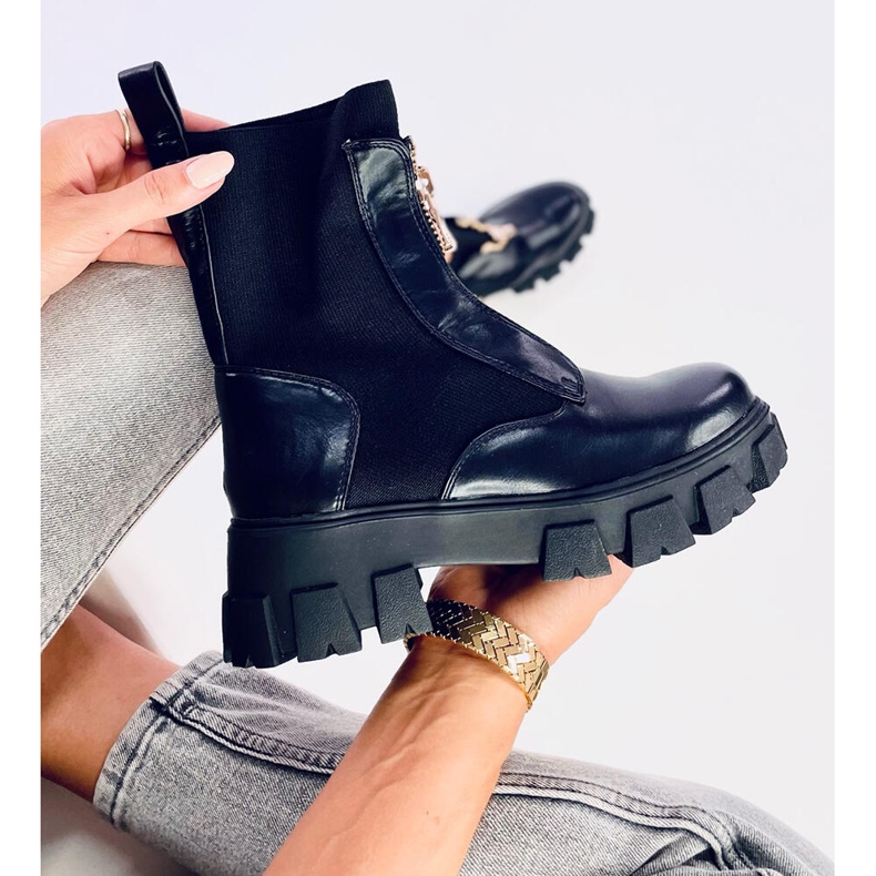 Kozačky se svrškem Ragna Black černá 1