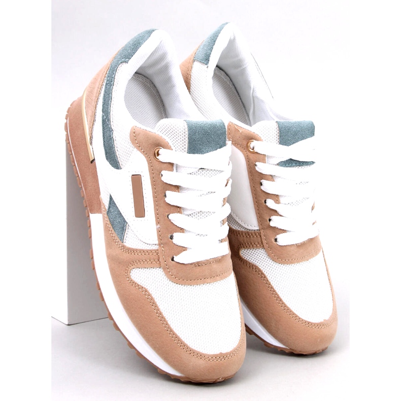 Dámské sportovní tenisky, bílé a béžové bílý 5