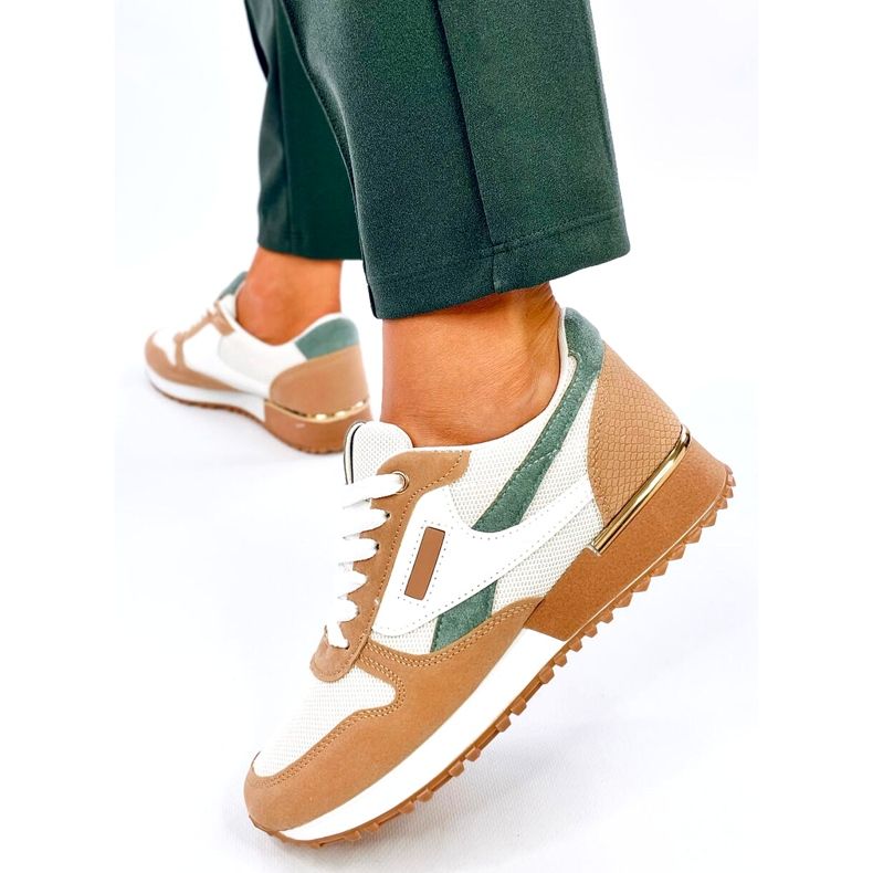 Dámské sportovní tenisky, bílé a béžové bílý 3