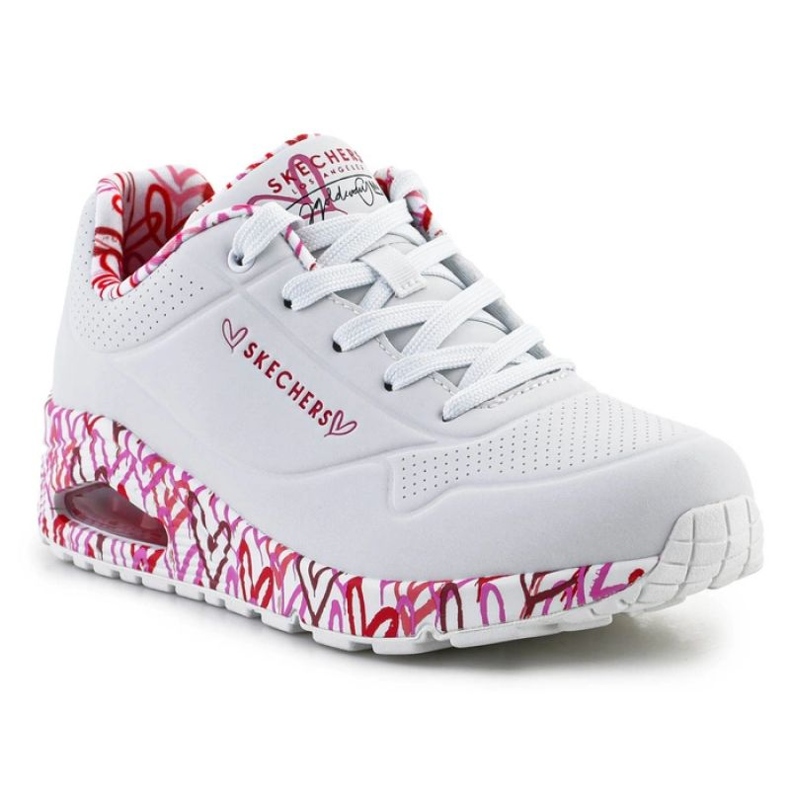 Boty Skechers Uno-Loving Love 155506-WRPK bílý 1