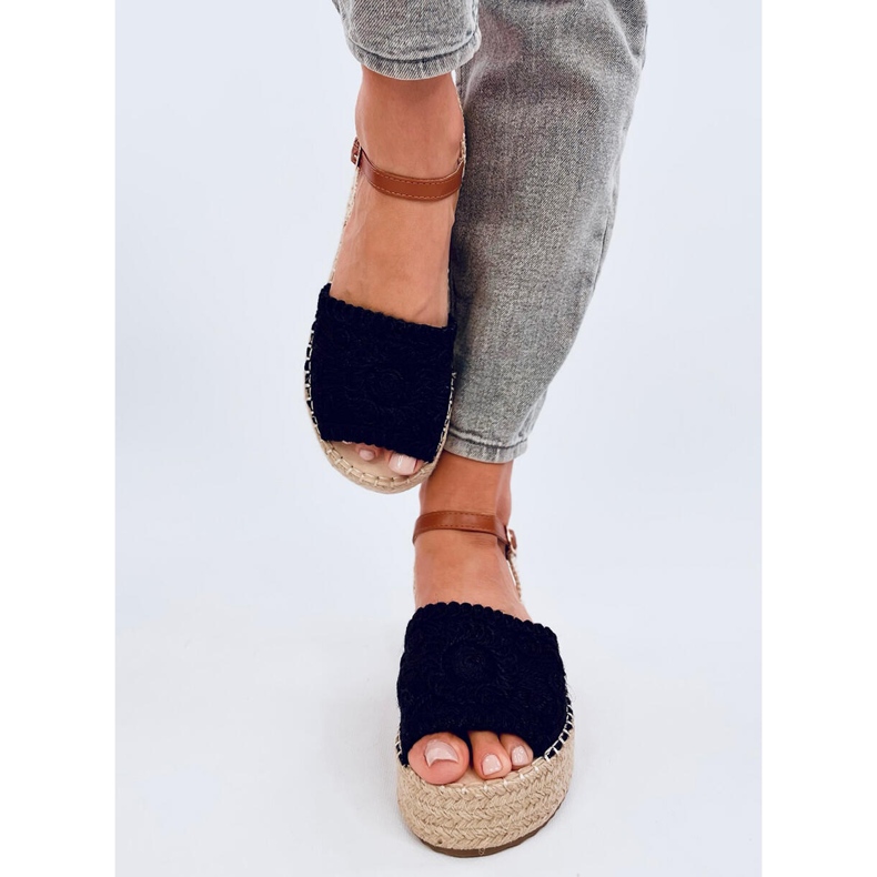 Boho Ingram Black espadrilkové sandály černá 1 Boho Ingram Black espadrilkové sandály černá 1
