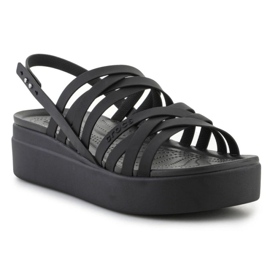 Sandály Crocs Brooklyn Strappy Lowwdg 206751-001 černá 1