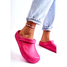 Dámské lehké pantofle Kroks Big Star II275007 Fuchsia růžový 2