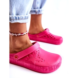 Dámské lehké pantofle Kroks Big Star II275007 Fuchsia růžový 3