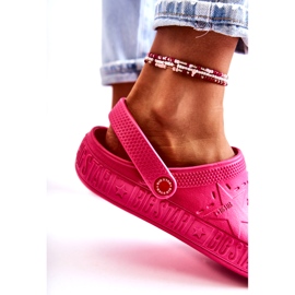 Dámské lehké pantofle Kroks Big Star II275007 Fuchsia růžový 4