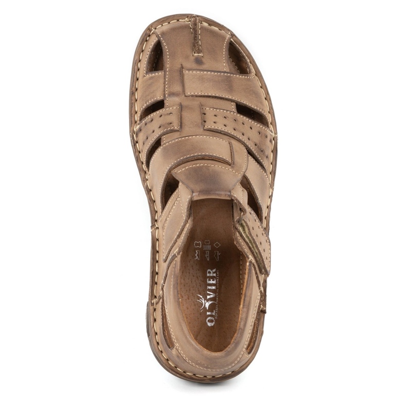 Olivier Pánské sandály 467 hnědé hnědý 5