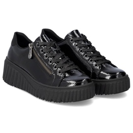 Černé boty na klínku Rieker W N2501-00 černá 1