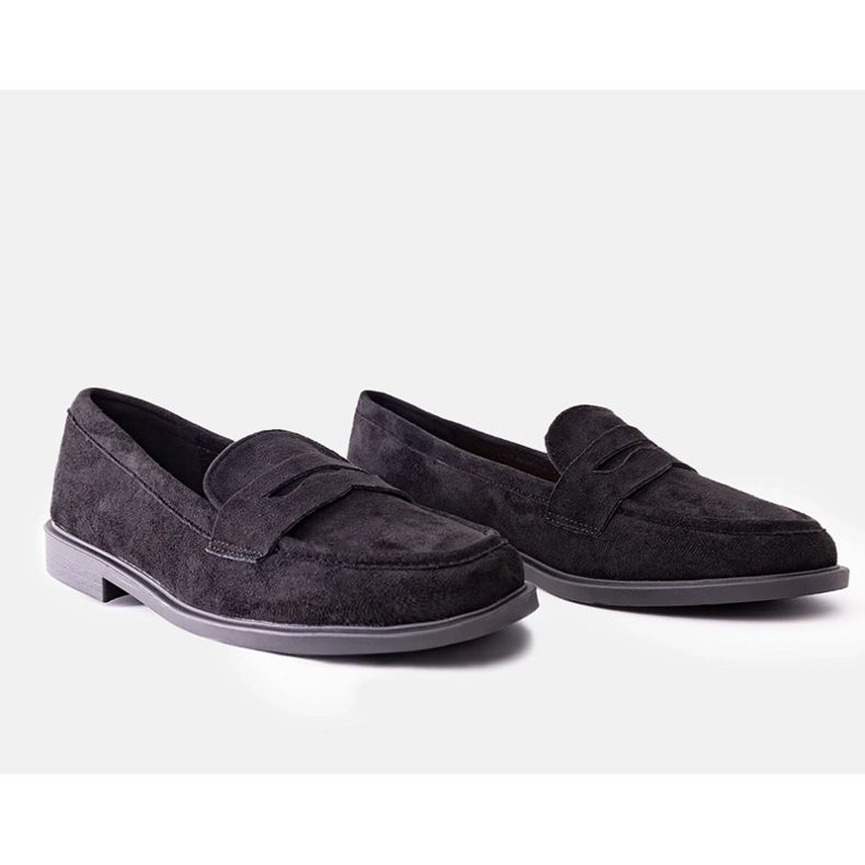 Černé sametové mokasíny Miralona černá 1