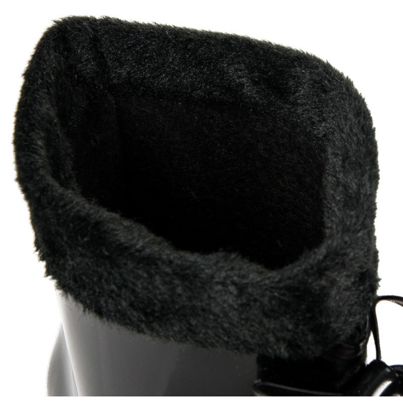 Holínky do deště s izolací černý 1