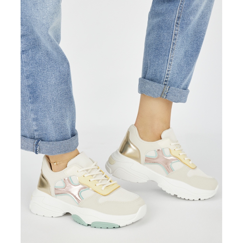 Seastar Dámské zlaté tenisky béžový 2