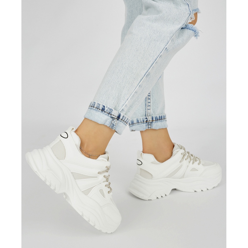 Dámské bílé tenisky bílý 2