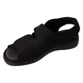 Dr.ORTO Befado pánské sandály na suchý zip, pu 077M001, černá černý 1