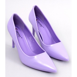 Lakované lodičky na jehlách Charlotte Purple fialová 1