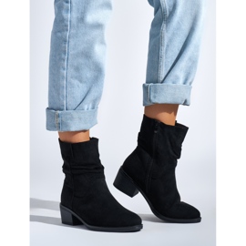 Dámské černé kovbojské boty černý 1