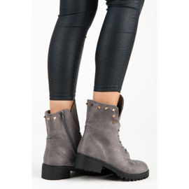 Bestelle Semišoví dělníci šedá 1