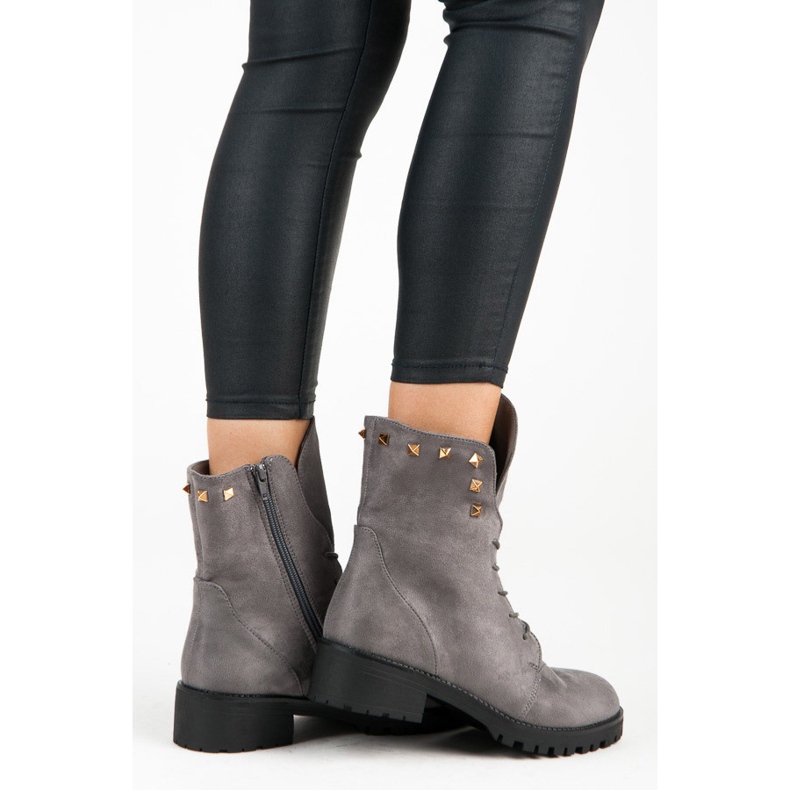 Bestelle Semišoví dělníci šedá 1