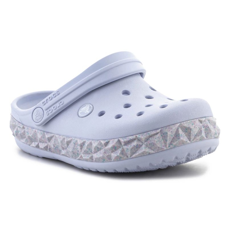 Žabky Crocs Crockband Geometric Glitter Band Clog 210134-5AF fialová 1