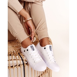 Dámské klasické nízké tenisky Big Star AA274010 bílé bílý 2 Dámské klasické nízké tenisky Big Star AA274010 bílé bílý 2