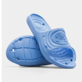 Pánské pantofle Under Armour Locker Iv Sl 3023758-402 modrý 1 Pánské pantofle Under Armour Locker Iv Sl 3023758-402 modrý 1
