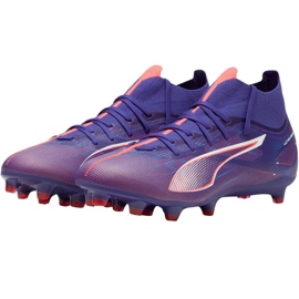 Kopačky Puma Ultra 5 Match+ FG/AG 107686 01 fialová 1
