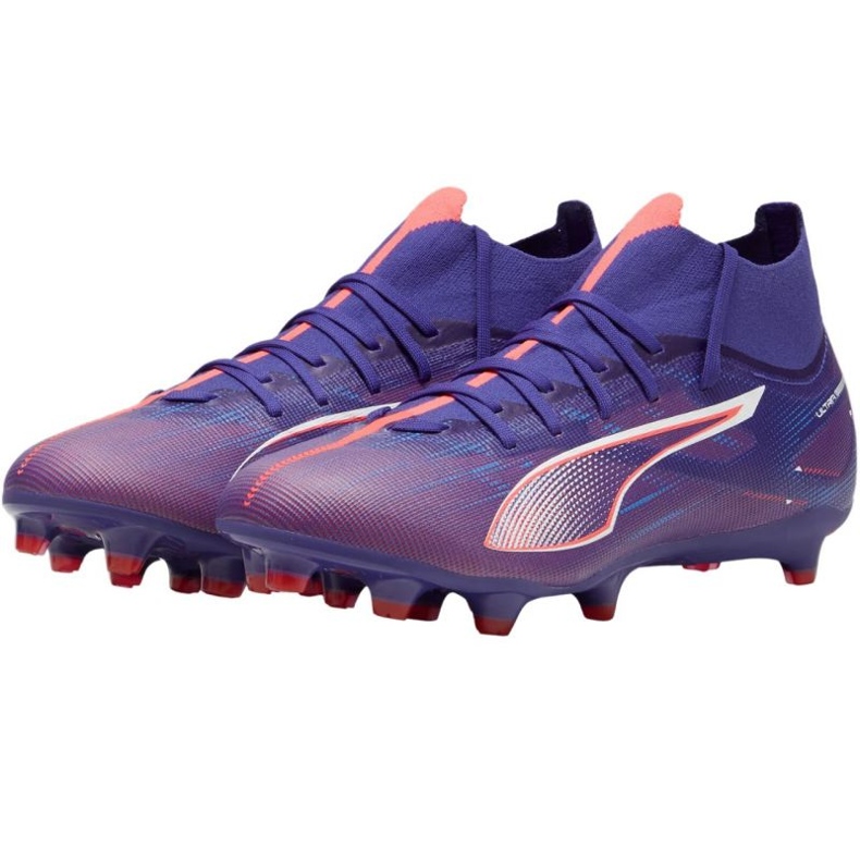 Kopačky Puma Ultra 5 Match+ FG/AG 107686 01 fialová 1