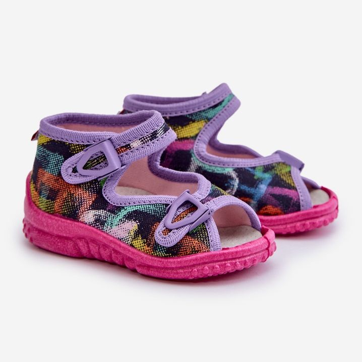 Lemigo Dětské pantofle Nel 310-06 Gokids Multicolor fialová 1