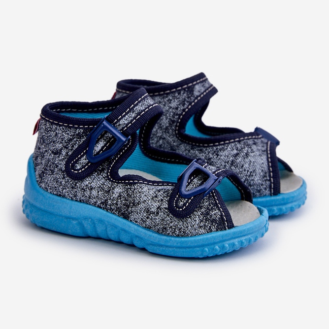 Lemigo Dětské sandály Nel 310-19 Gokids Graphite modrý 1