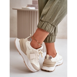Dámské Tenisky na platformě Béžová Nevelaine béžový 2