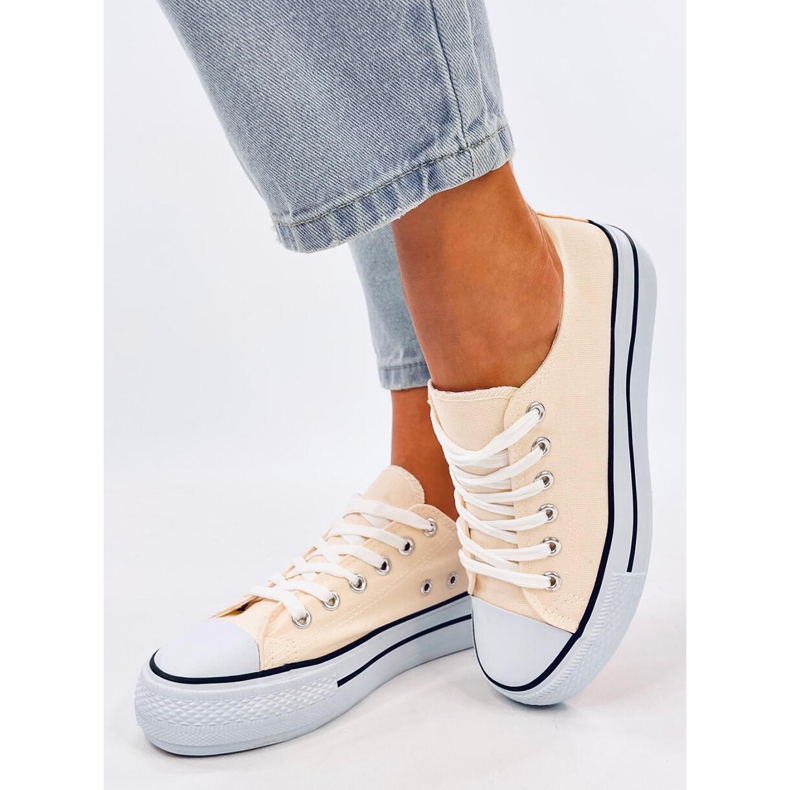 Dámské klasické tenisky Fargis Beige béžový 2 Dámské klasické tenisky Fargis Beige béžový 2