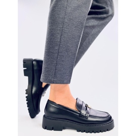 Mokasíny Rimet Black na platformě černá 2