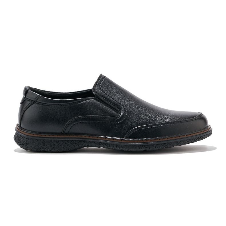Pánské černé slip-on boty černý 1