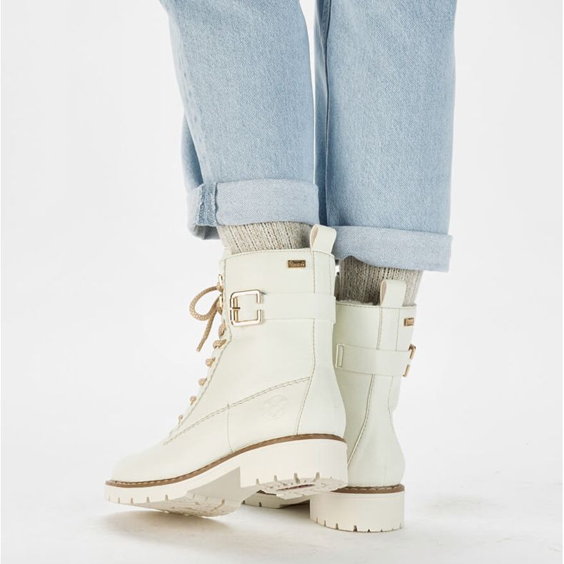 Nepromokavé dámské bílé pracovní boty Rieker Y9126-80 bílý 1 Nepromokavé dámské bílé pracovní boty Rieker Y9126-80 bílý 1