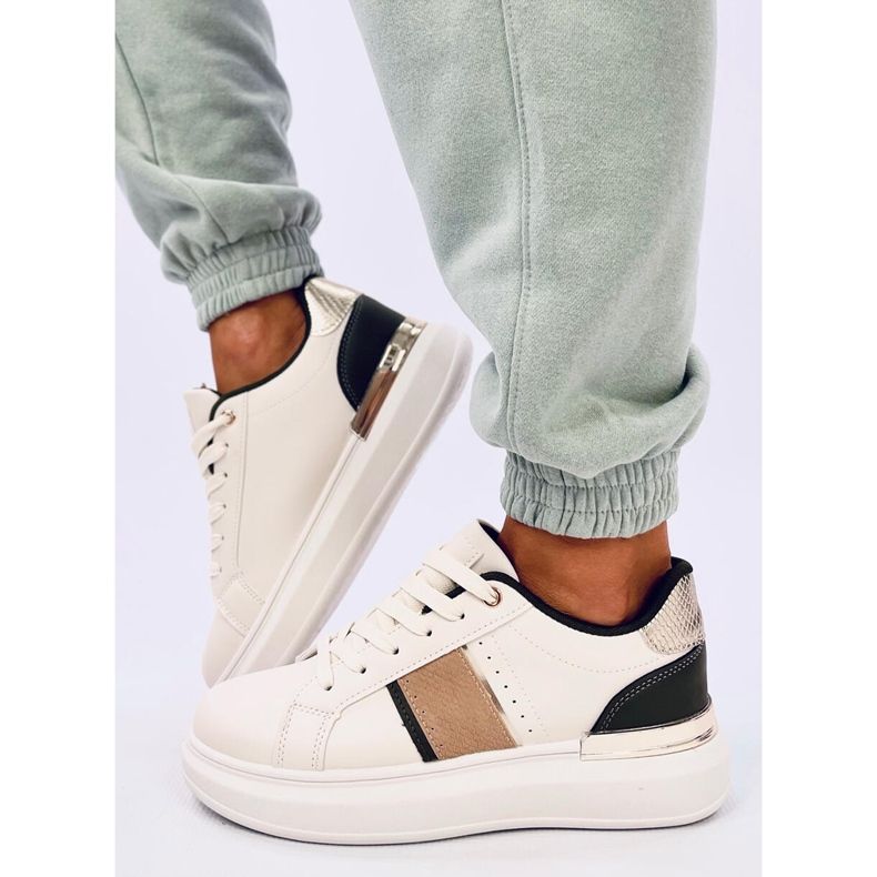 Tenisky na platformě Holms béžový 1