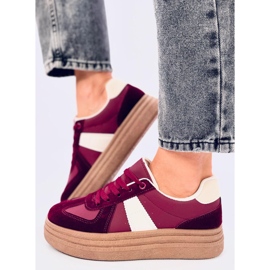 Tenisky Belmont Wine s vysokou podrážkou červené 2 Tenisky Belmont Wine s vysokou podrážkou červené 2