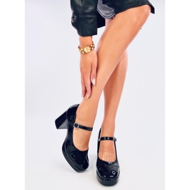 Černé lodičky na platformě Sorel černá 1