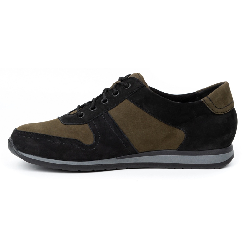 WASAK Pánské kožené tenisky 0234W, černo-zelené černá 1