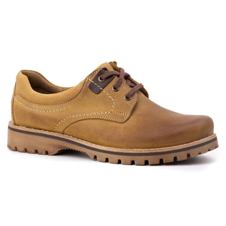 KOMODO Pánské kožené kozačky 879 červené oranžový 1