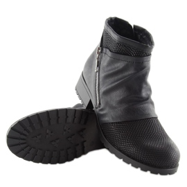 Černé vojenské boty 669 black černá 2