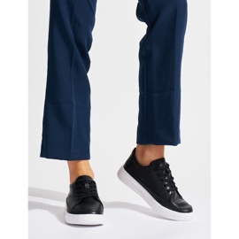 Kožené prolamované černé tenisky Sergio Leone černý 2