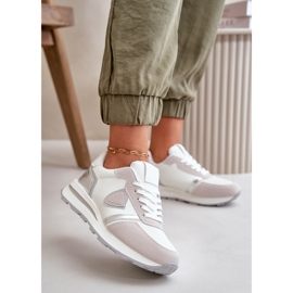 Dámské tenisky s třpytivým bílým Velaniela 2