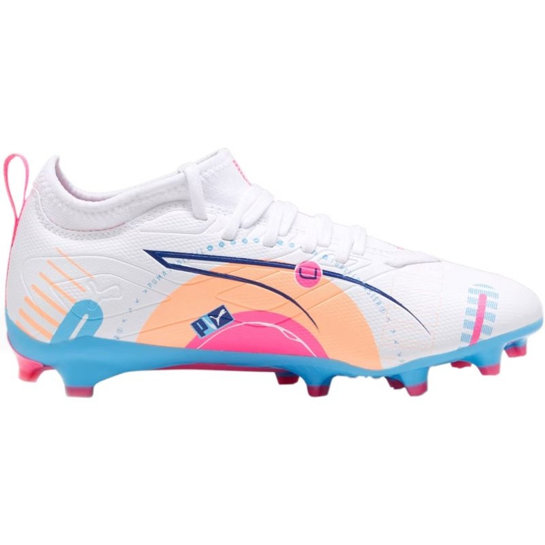 Kopačky Puma Ultra 5 Match Vol. Up FG/AG 108065 01 bílý 1
