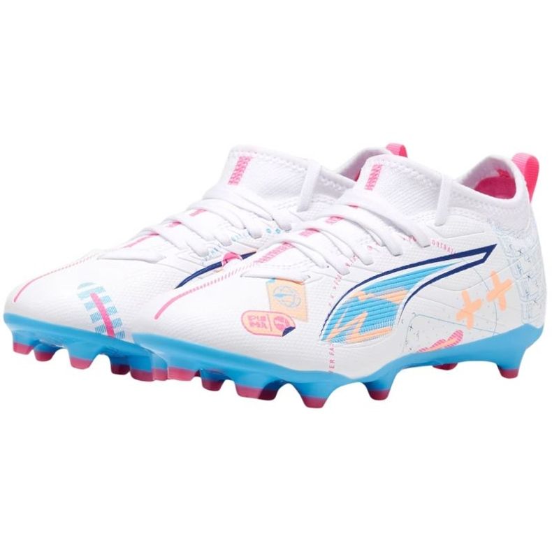 Kopačky Puma Ultra 5 Match Vol. Up FG/AG 108065 01 bílý 2
