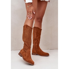 Prolamované dámské boty Camel S.Barski HY42-139 hnědý 1