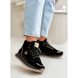 Dámská zateplená sportovní obuv na platformě černá Ariatte 2