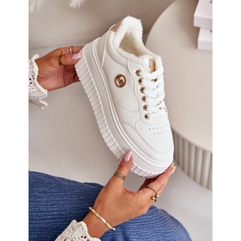 Dámské zateplené sportovní tenisky s robustní podrážkou, bílá Ardiela bílý 2