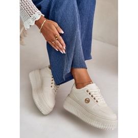 Dámské zateplené sportovní tenisky s robustní podrážkou, béžová Verissa béžový 2