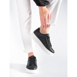 Černé tenisky na platformě černý 2