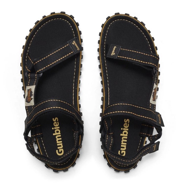 Gumbies Tracker Sandály Unisex Black GU-SATRA001 černá 1