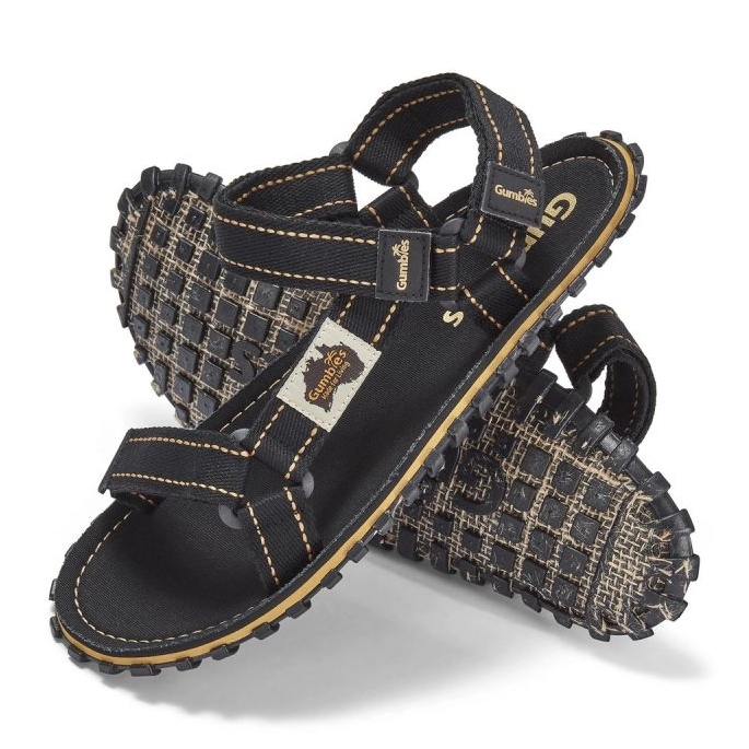 Gumbies Tracker Sandály Unisex Black GU-SATRA001 černý 2